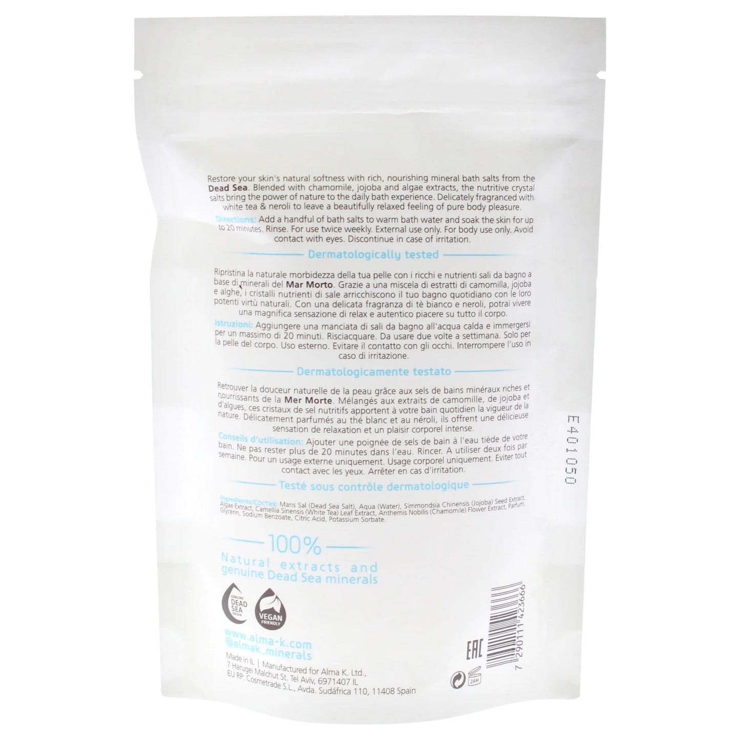 Crystal Dead Sea Bath Salts, Bath Soak, 9.1 Oz