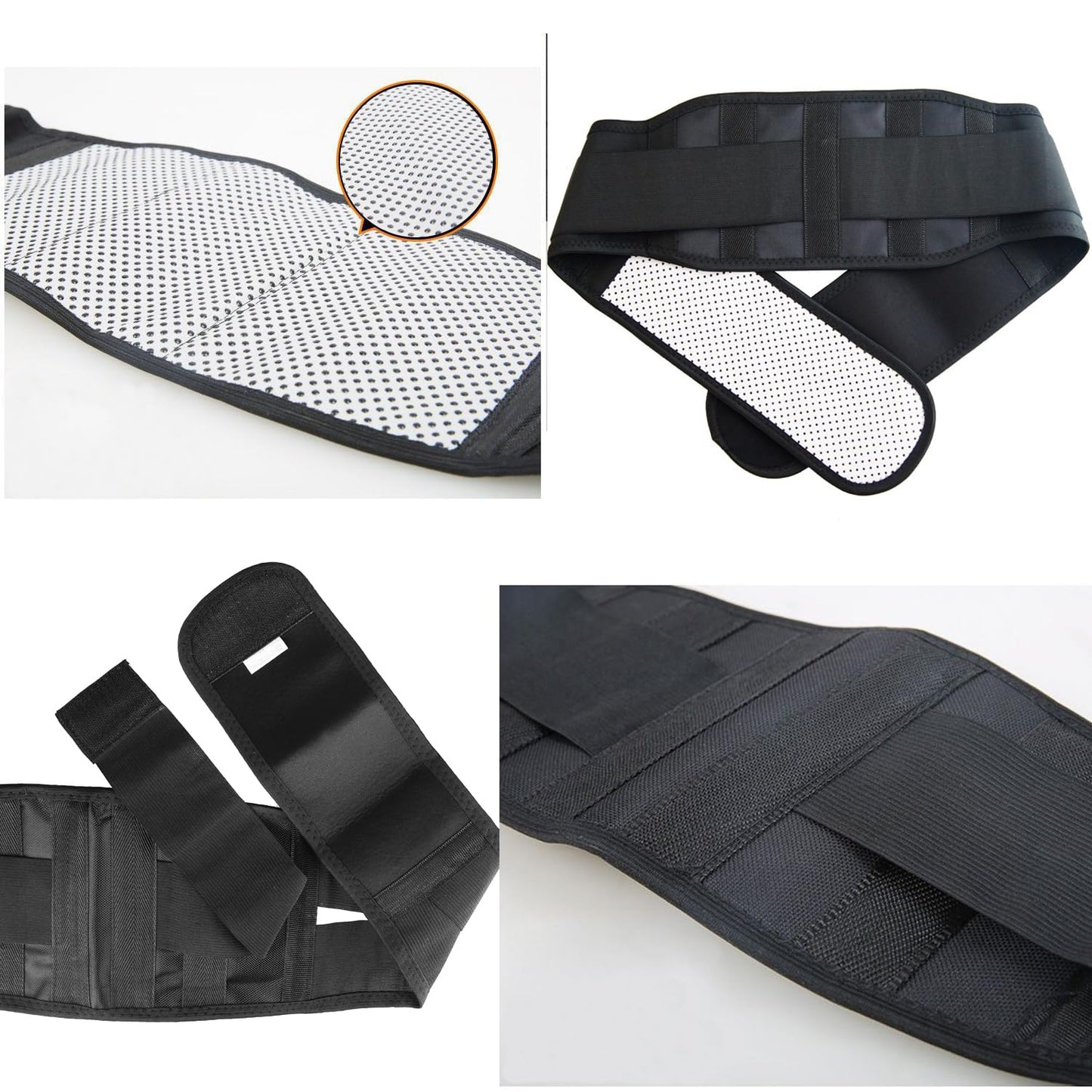 Lumbar Back Support Brace Self-Heating Breathable Lower Back Support Belt for Men Women Sciatica Herniated Disc Scoliosis Pain Relief