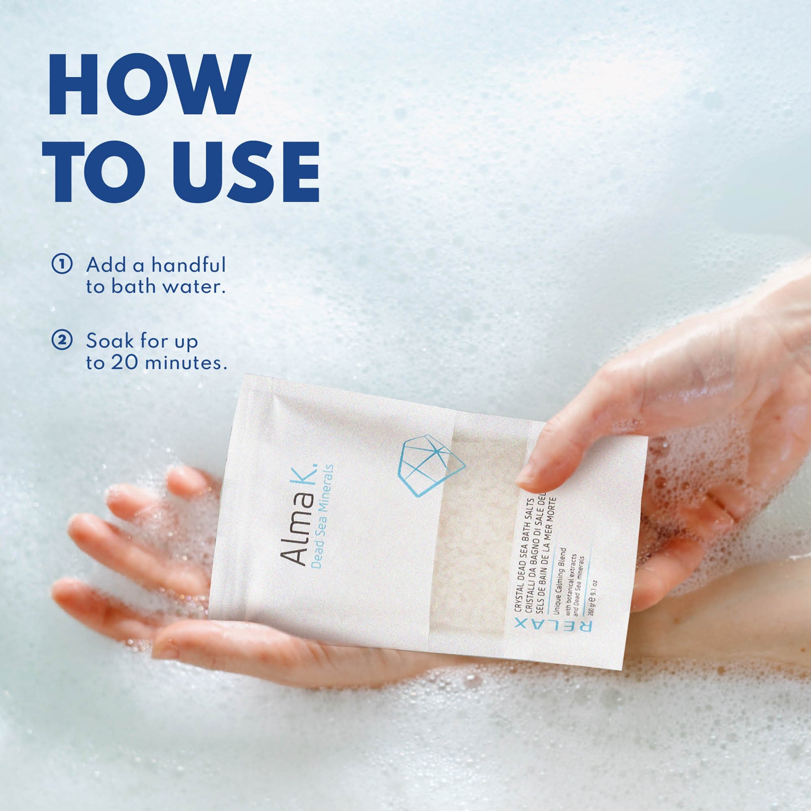 Crystal Dead Sea Bath Salts, Bath Soak, 9.1 Oz